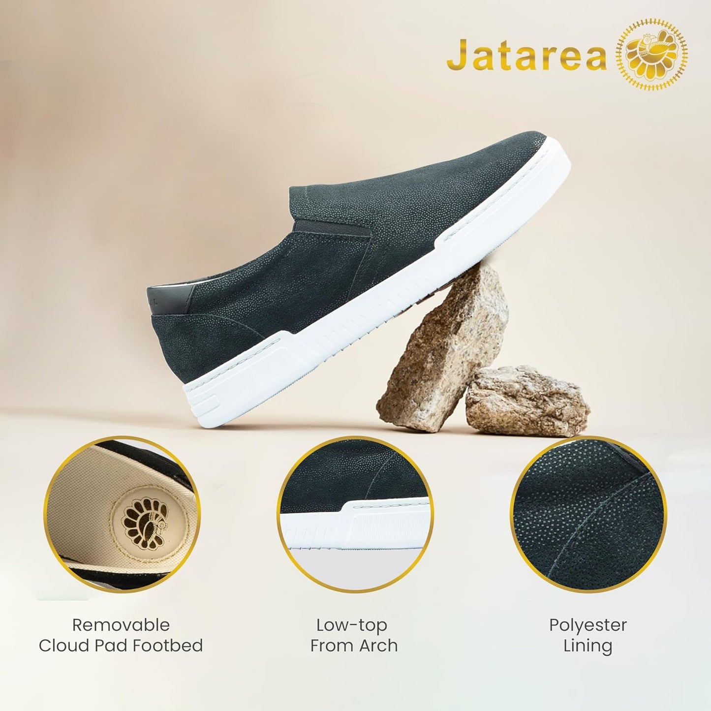 Women'S Fashion Sneakers – Genuine Leather Casual Shoes, Comfortable Cushioned Insole, TPR Rubber Sole, Stylish Lifestyle, Lightweight and Durable Travel Sneakers