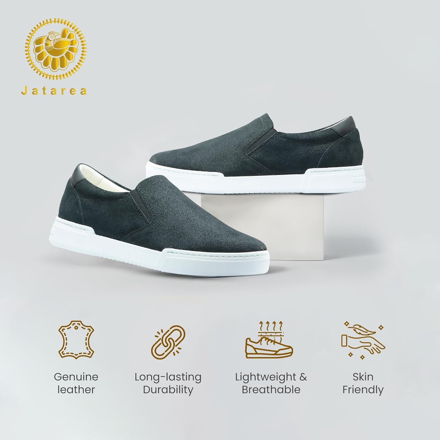 Women'S Fashion Sneakers – Genuine Leather Casual Shoes, Comfortable Cushioned Insole, TPR Rubber Sole, Stylish Lifestyle, Lightweight and Durable Travel Sneakers