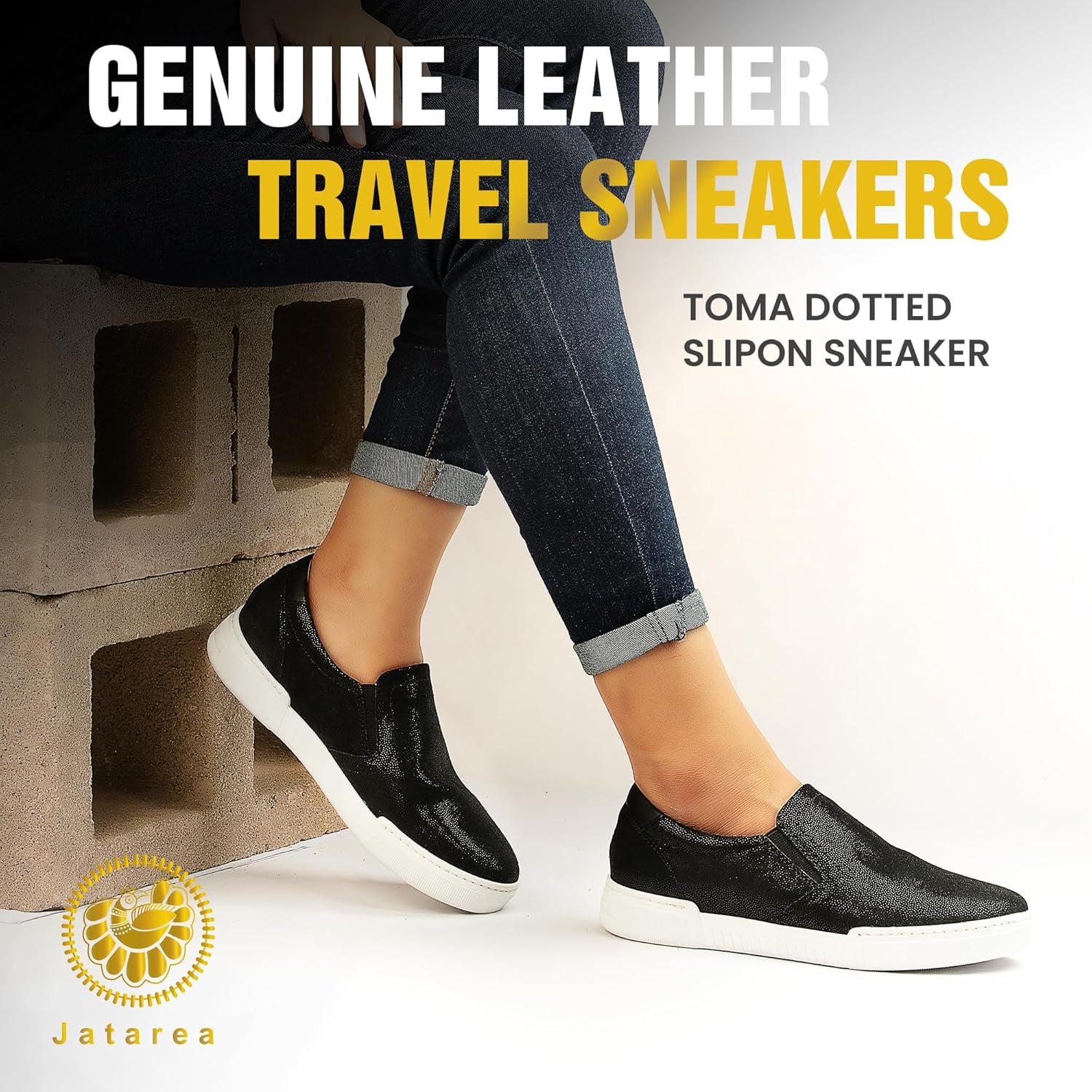 Women'S Fashion Sneakers – Genuine Leather Casual Shoes, Comfortable Cushioned Insole, TPR Rubber Sole, Stylish Lifestyle, Lightweight and Durable Travel Sneakers
